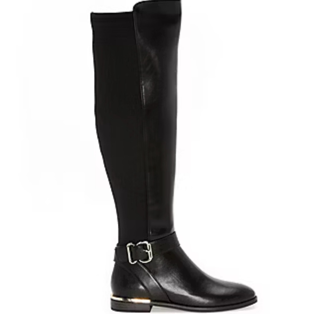 (NWT) LIZ CLAIBORNE Stacked Heel Over The Knee Boot Size 7.5 M - Picture 2 of 11